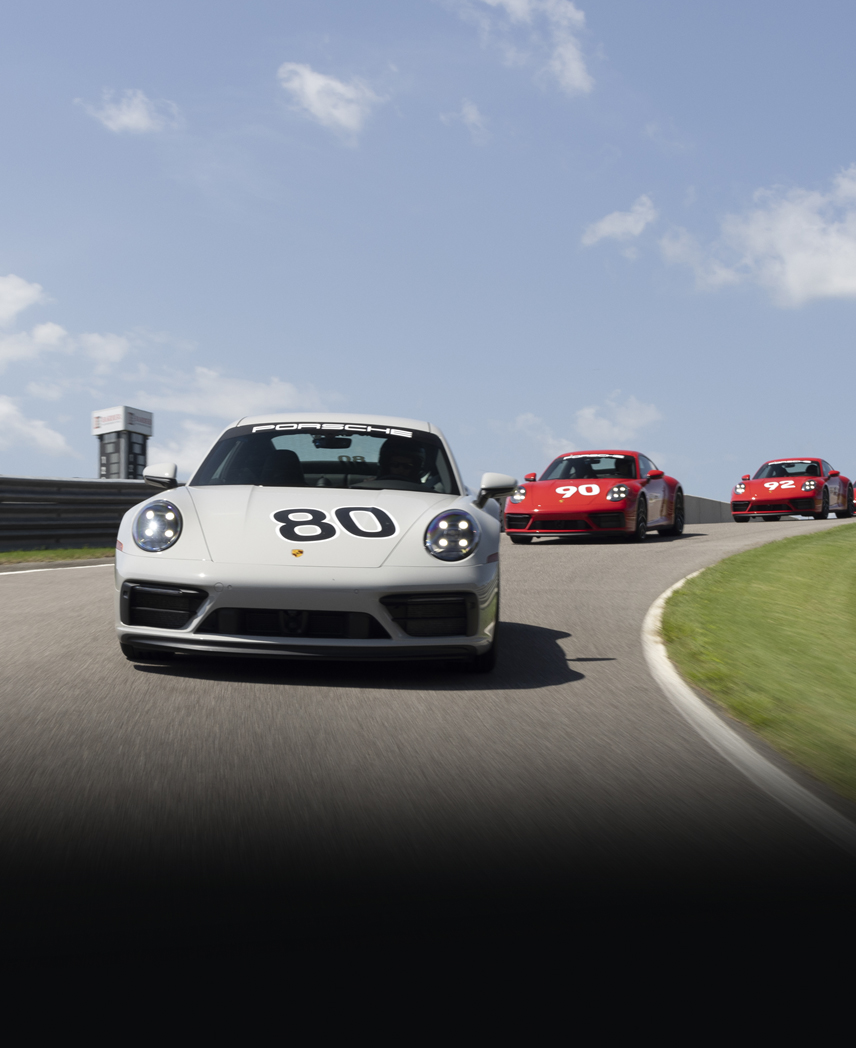 Intro Level Course image - red porsche on track